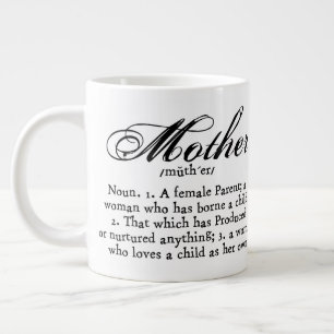 Caneca De Café Grande Definição-mãe, Dia de as mães