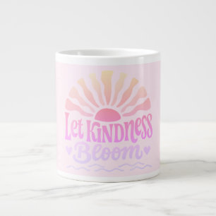 Caneca De Café Grande Deixe a bondade florescer. 