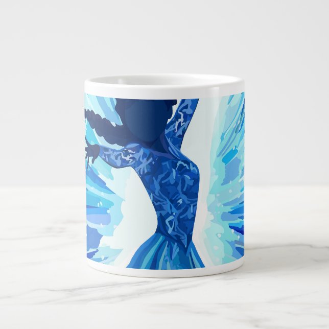 Caneca De Café Grande Deixe Ir (Frente)