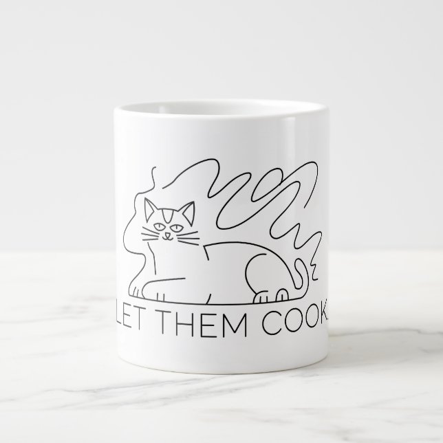 Caneca De Café Grande Deixe-Os Cozinhar (Frente)