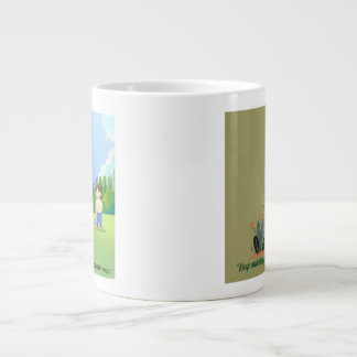 Caneca De Café Grande Deixe seus sonhos crescerem | Mug Inspiracional.