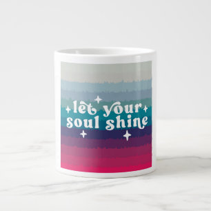 Caneca De Café Grande Deixe Sua Alma Brilhar