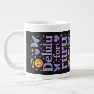 Caneca De Café Grande Delulu para ruru (real) - Sideways