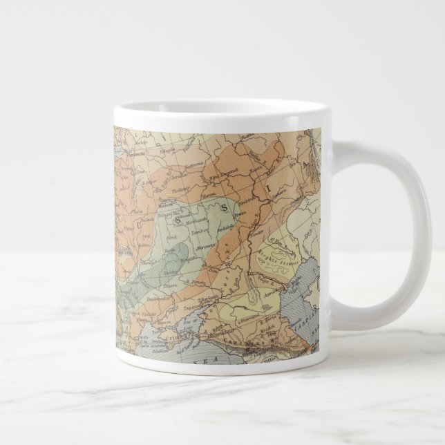 Caneca De Café Grande Densidade Populacional| Mapa Europeu (Direita)