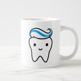 Caneca De Café Grande Dente de corte com pasta de dente