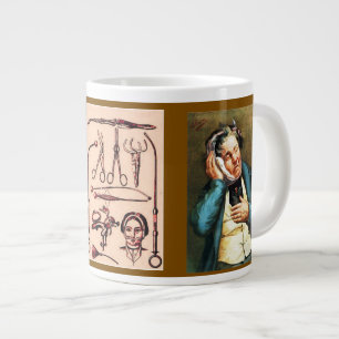 Caneca De Café Grande "Dentista de Dor de Dente Vintage"