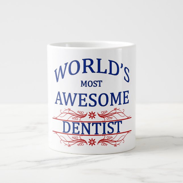 Caneca De Café Grande Dentista mais incrível do mundo (Frente)