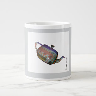Caneca De Café Grande Derramar uma Bênção Generosa