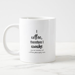 Caneca De Café Grande Descarta a Torção Filosófica do Café