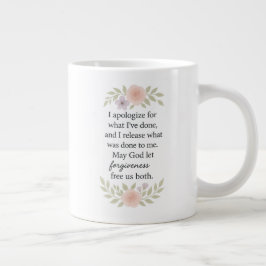 Caneca De Café Grande Desculpas/Perdão