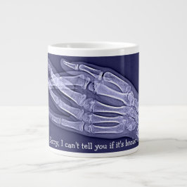 Caneca De Café Grande "Desculpe, não posso dizer se está quebrado"