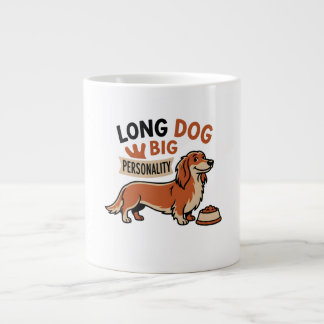 Caneca De Café Grande Desenho Animado de Cachorro Grande e Personalidade