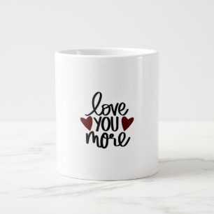 Caneca De Café Grande Desenho de Apelo Clássico Ama Mais 