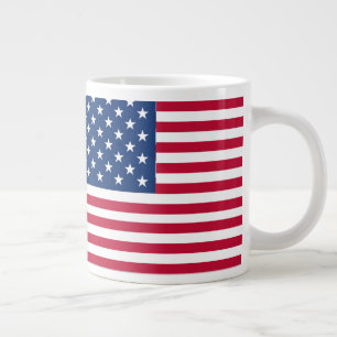 Caneca De Café Grande Desenho de Orgulho da Bandeira Americana dos EUA