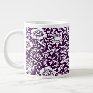 Caneca De Café Grande Desenho Floral Vintage de Malva de William Morris