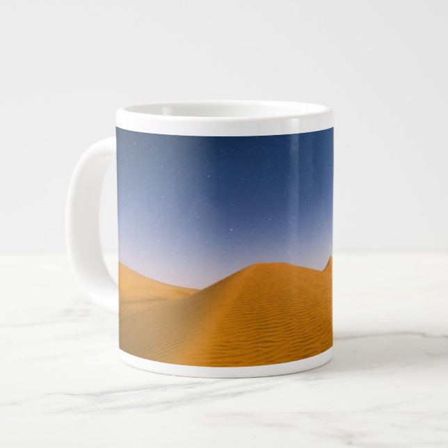 Caneca De Café Grande Desertos | Areia Wahiba, Omã (Frente Esquerda)