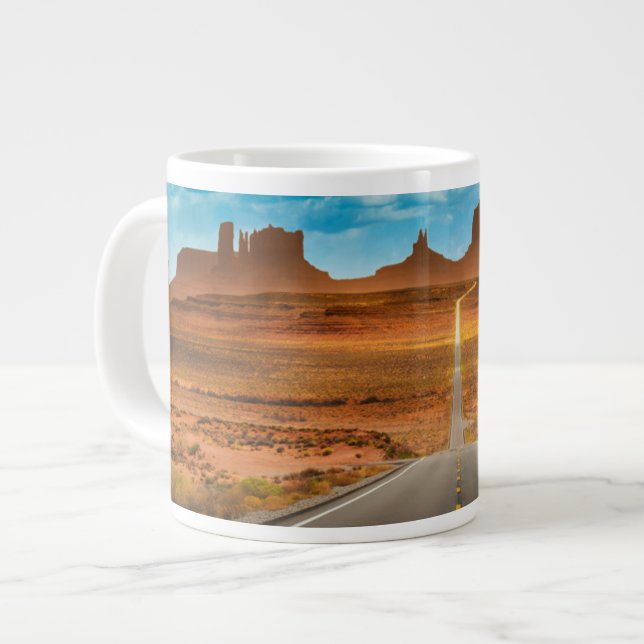Caneca De Café Grande Desertos | Monument Valley, Utah (Frente Esquerda)
