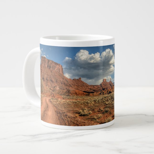 Caneca De Café Grande Desertos | Professor Valley Near Moab, Utah (Frente Esquerda)