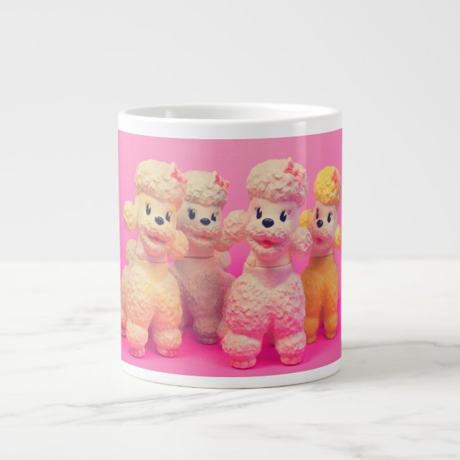 Caneca De Café Grande Desfile de Poodle (Frente)