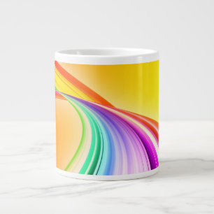 Caneca De Café Grande Design Abstrato Banner de Fundo Laranja Café