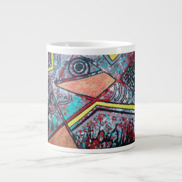 Caneca De Café Grande Design abstrato I Mug