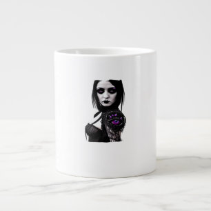 Caneca De Café Grande Design Clássico De Whimsigoth Para Halloween