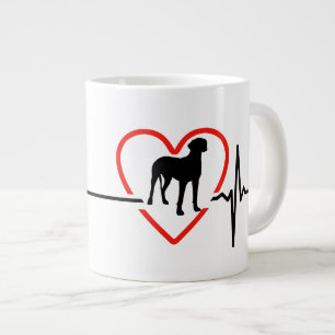 Caneca De Café Grande design de batimento cardíaco excelente