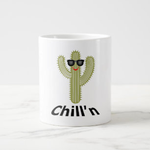 Caneca De Café Grande Design de Cactus Chill - Jumbo Mug