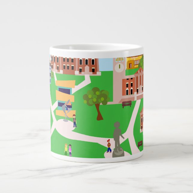 Caneca De Café Grande Design de Campus legal (Frente)