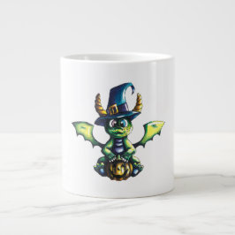 Caneca De Café Grande Design de Dragão de Halloween