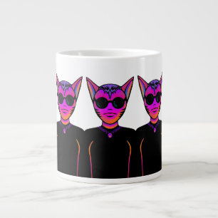 Caneca De Café Grande Design de personagens felinos