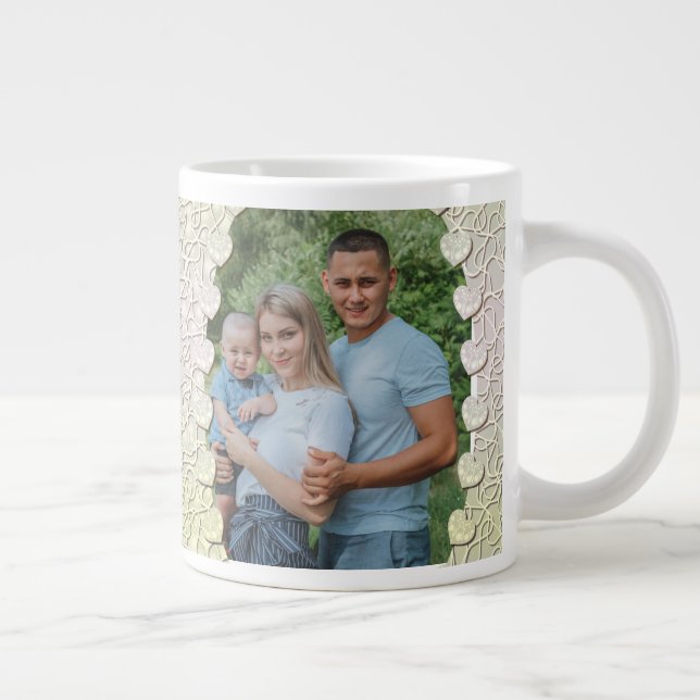 Caneca De Café Grande Design de Quebra de Foto com Lâmina Personalizada (Direita)