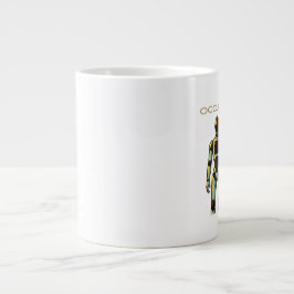 Caneca De Café Grande design de robô humanoide futurista
