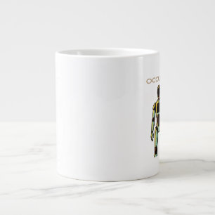 Caneca De Café Grande design de robô humanoide futurista