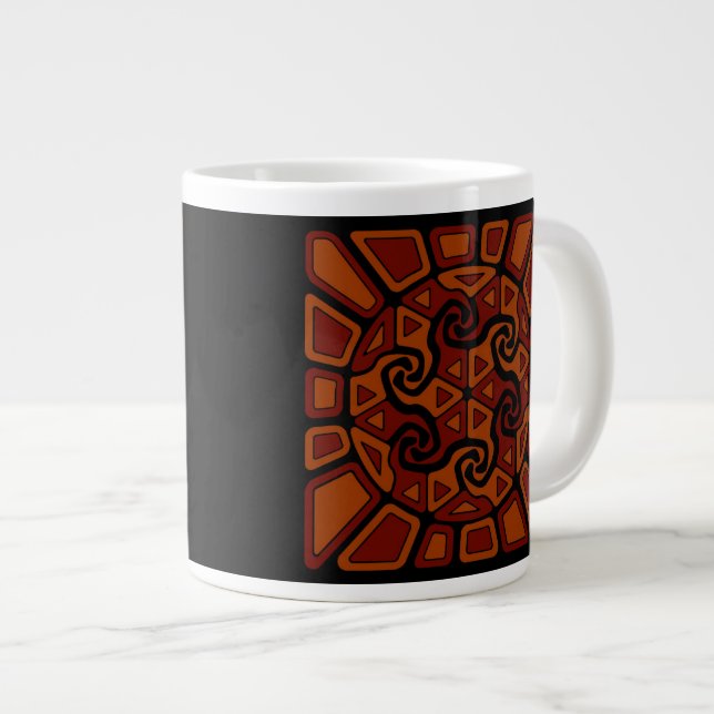 Caneca De Café Grande Design de sol alegre (Frente Esquerda)