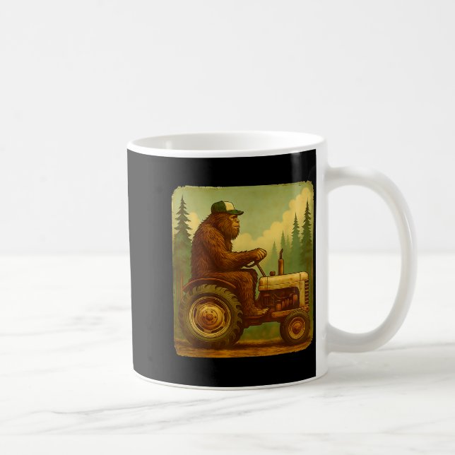 Caneca De Café Grande Design de Trator de Pé para Homens Fazendei (Direita)