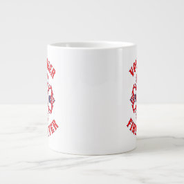 Caneca De Café Grande Design do VANT Firefighter Flaming Maltês
