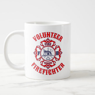 Caneca De Café Grande Design do VANT Firefighter Flaming Maltês