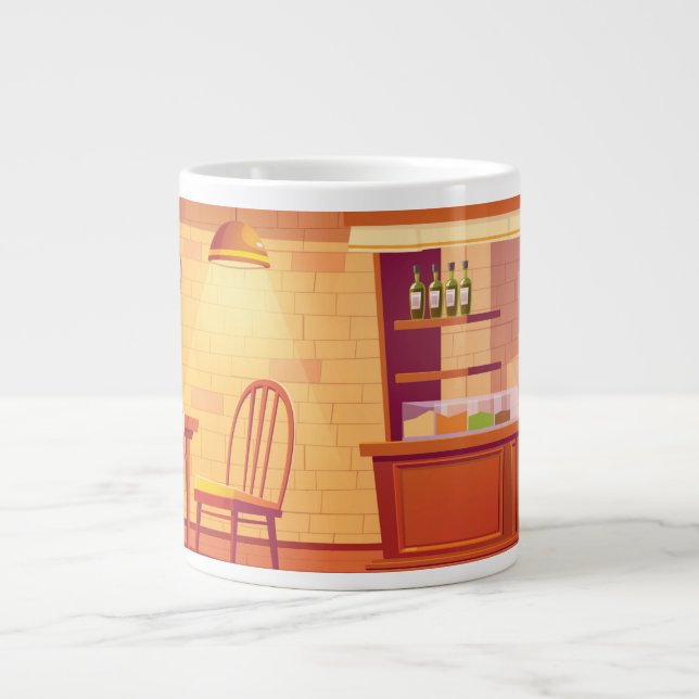 Caneca De Café Grande Design Envolvente de Café Fofo (Frente)