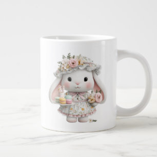 Caneca De Café Grande Design Floral Aconchegante Fofo