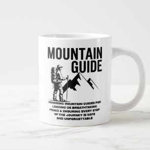 Caneca De Café Grande Design Gráfico de Aventura de Caminhada com Guia d