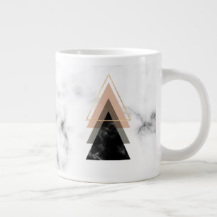 Caneca De Café Grande Design Impressão de Pastel Marble