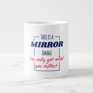 Caneca De Café Grande Design Motivacional de Mentalidade de Reflexo no E