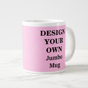 Caneca De Café Grande Design seu próprio Jumbo Mug - Rosa claro