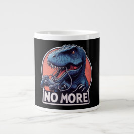Caneca De Café Grande Design T-Rex Gamer Não Mais