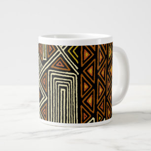 Caneca De Café Grande Designer de Kuba Africano Jumbo Mug