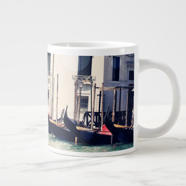 Caneca De Café Grande Destinos | Fotografia da frente de água de Veneza (Direita)