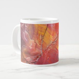 Caneca De Café Grande Detalhe de madeira petrificada vermelha, Arizona