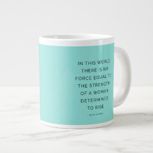 Caneca De Café Grande Determinadas aspas inspiradoras para mulheres
