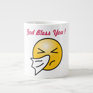 CANECA DE CAFÉ GRANDE "DEUS ABENÇOE QUE ENFRENTE